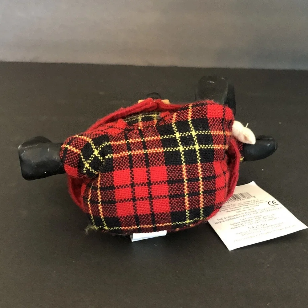Russ Berrie The Country Folks YAPPA Plush Shelf Sitter Black Dog with Tags